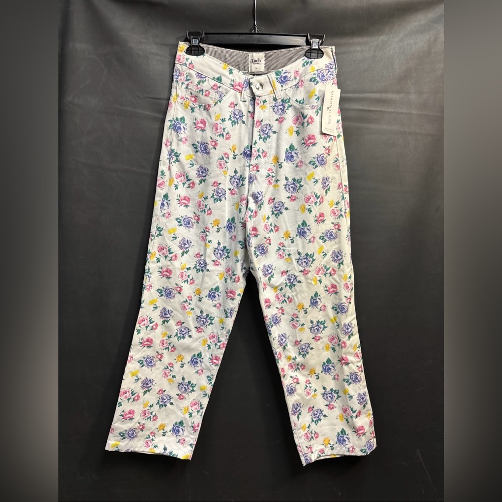 TACH Floral Wide Leg Jeans - Multicolor floral print